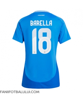 Italia Nicolo Barella #18 Echipament de Fotbal Replică European 2024 Femei Acasa
